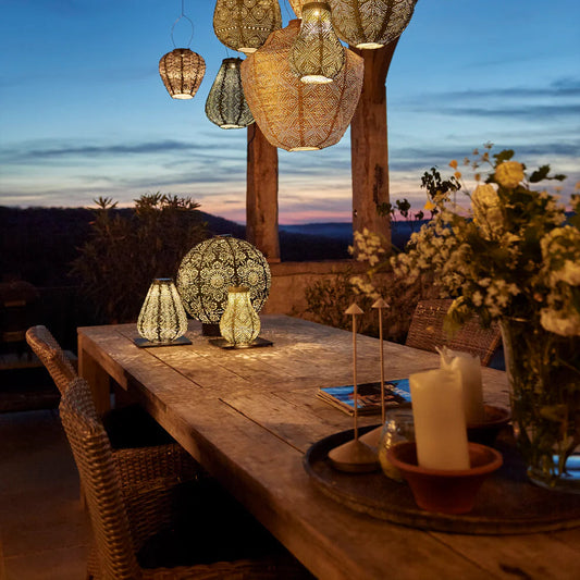 Lantern Stand Plate Black