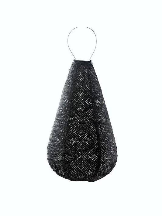 Lantern Drop 28cm Dark Grey Topaz