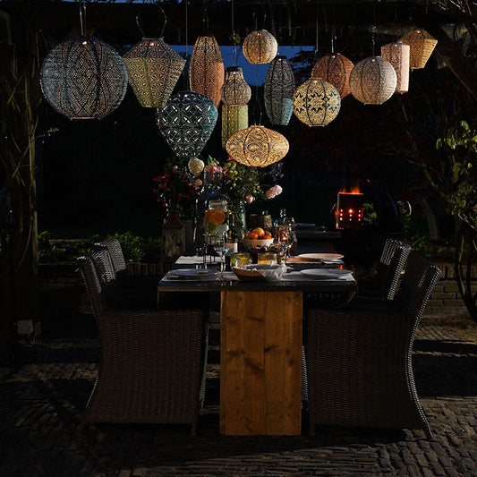 Lantern Drop 28cm Gold Fiore