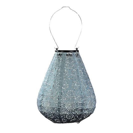 Lantern Tulip 20cm Grey Blue Fiore