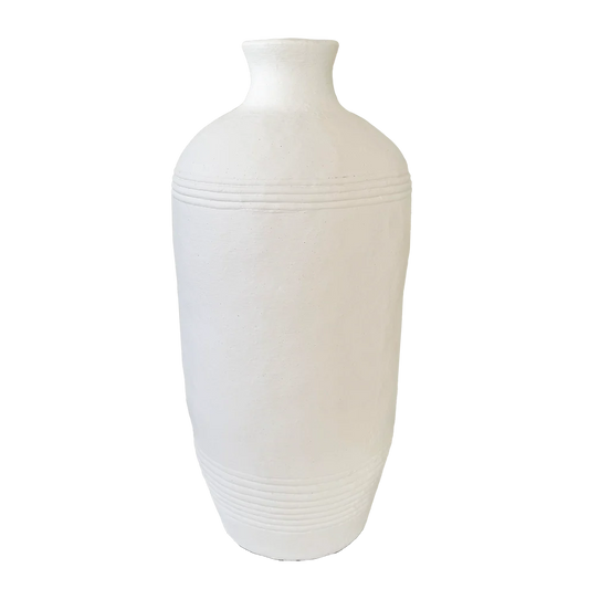 Lombok Urn Bottle White Medium 54cm