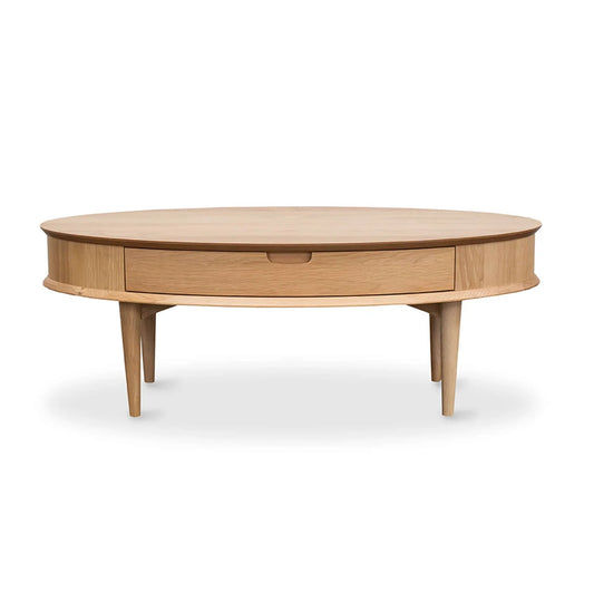 Oslo Oval Coffee Table With Drawer