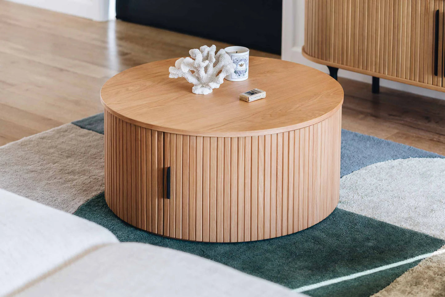 Palliser Round  Natural Oak Coffee Table