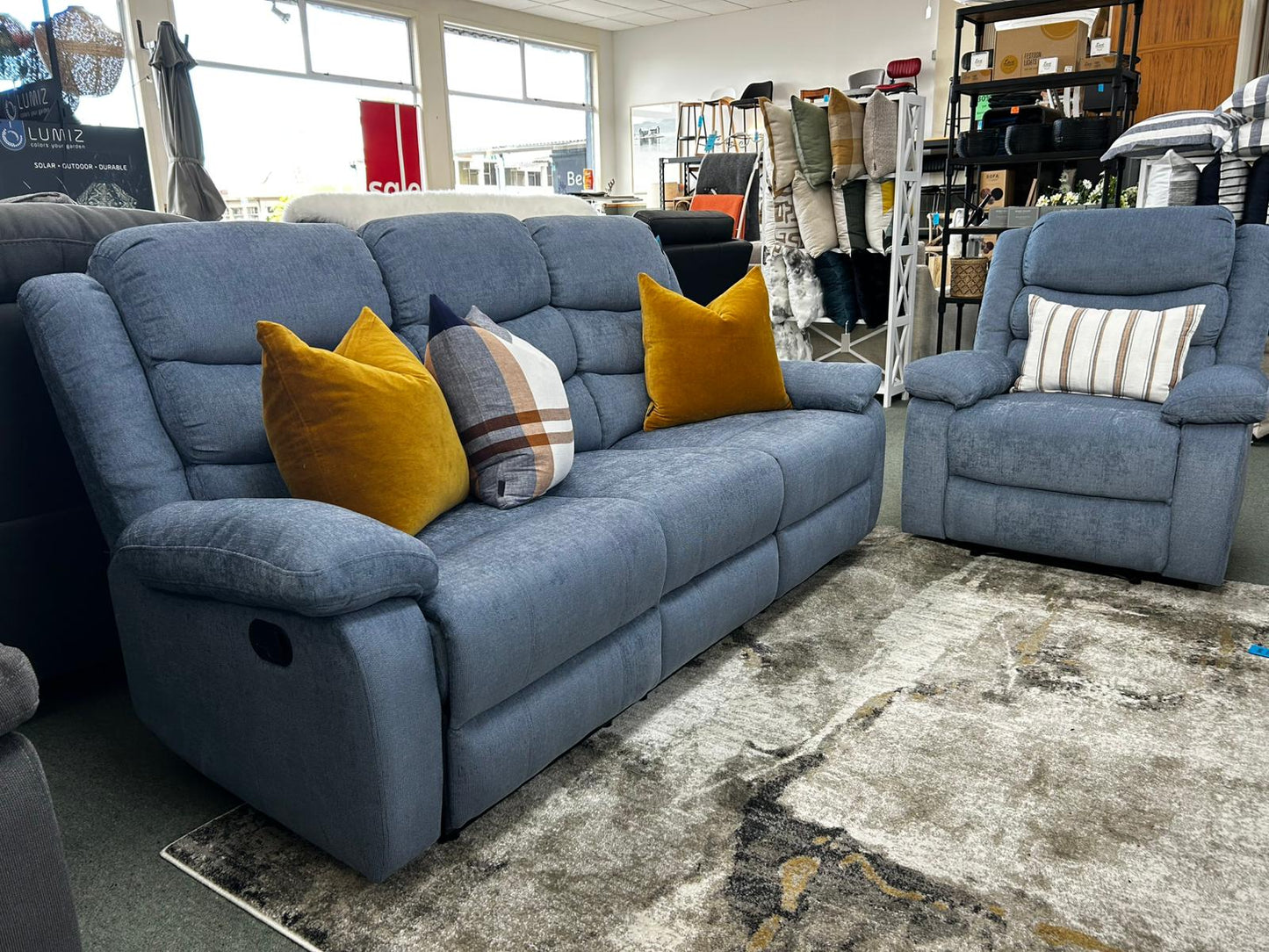 Norfolk Lounge Suite (Blue)