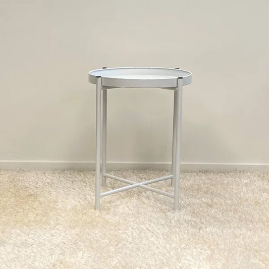 Sofia Round Side Table White