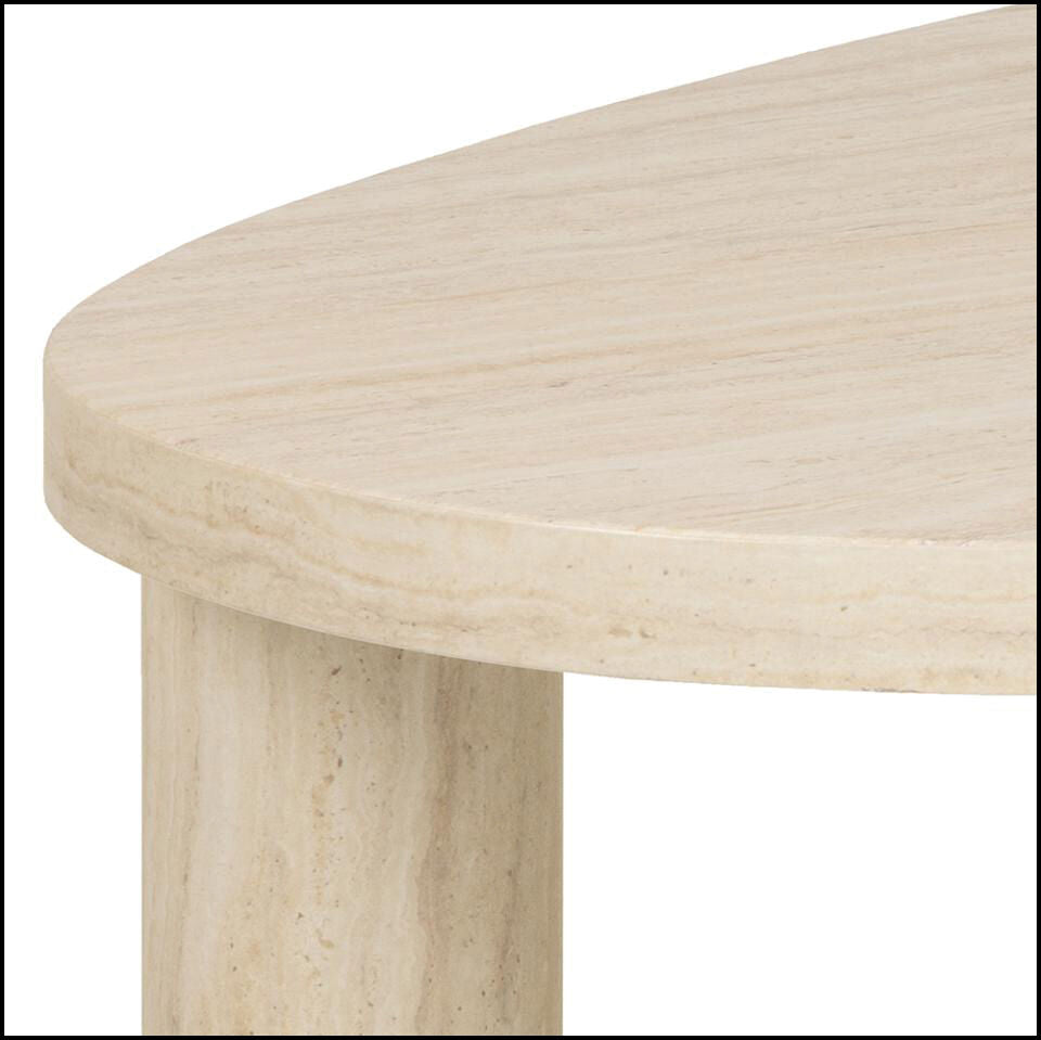 Tupelo Travertine Foil Coffee Table