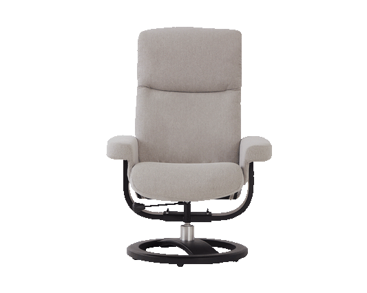 FR Kasai Leather Prague Grey Recliner