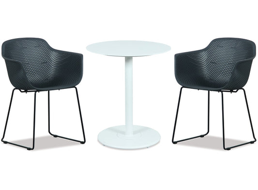 Checker 650 Round White Bistro Table