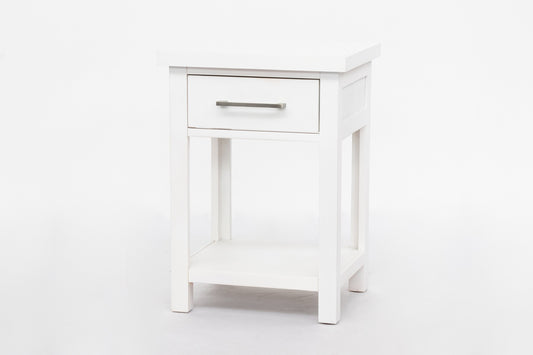 Master 1 Drawer Bedside Table White