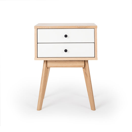 Radius 2 Drawer Tower Bedside Table