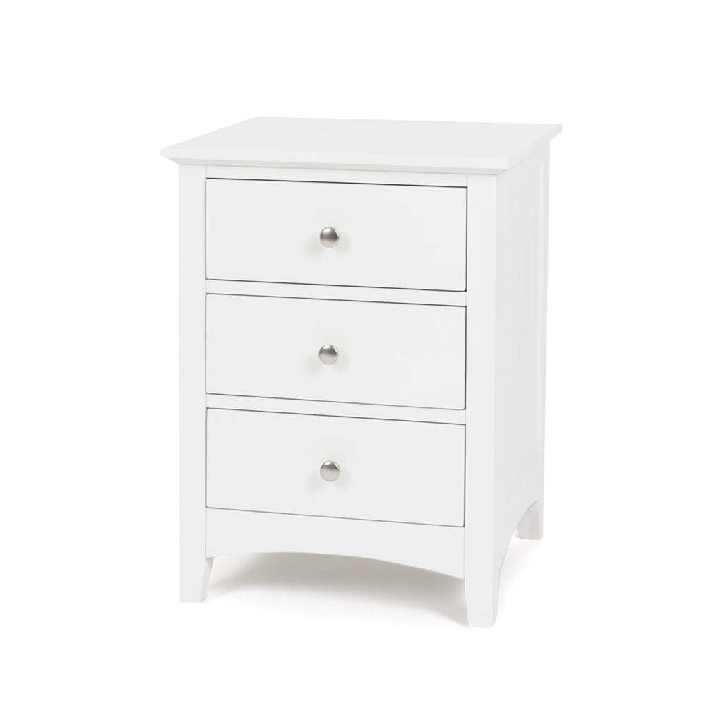 Jessica 3 Drawer Bedside Table