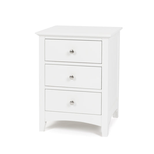 Jessica 3 Drawer Bedside Table